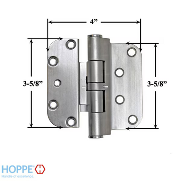 Hoppe F42-R, 2009 Guide Hinge - Satin Nickel - 2664572